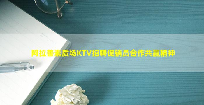 阿拉善素质场KTV招聘促销员合作共赢精神